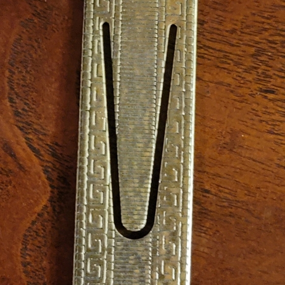 French Enameled Brass Bookmark with Semi-Precious Stones - Picture 3 of 10